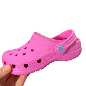 Skechers Toddler Girls Faux Fur Slip On Clog Size 9-10 Pink Warm Comfort Shoes